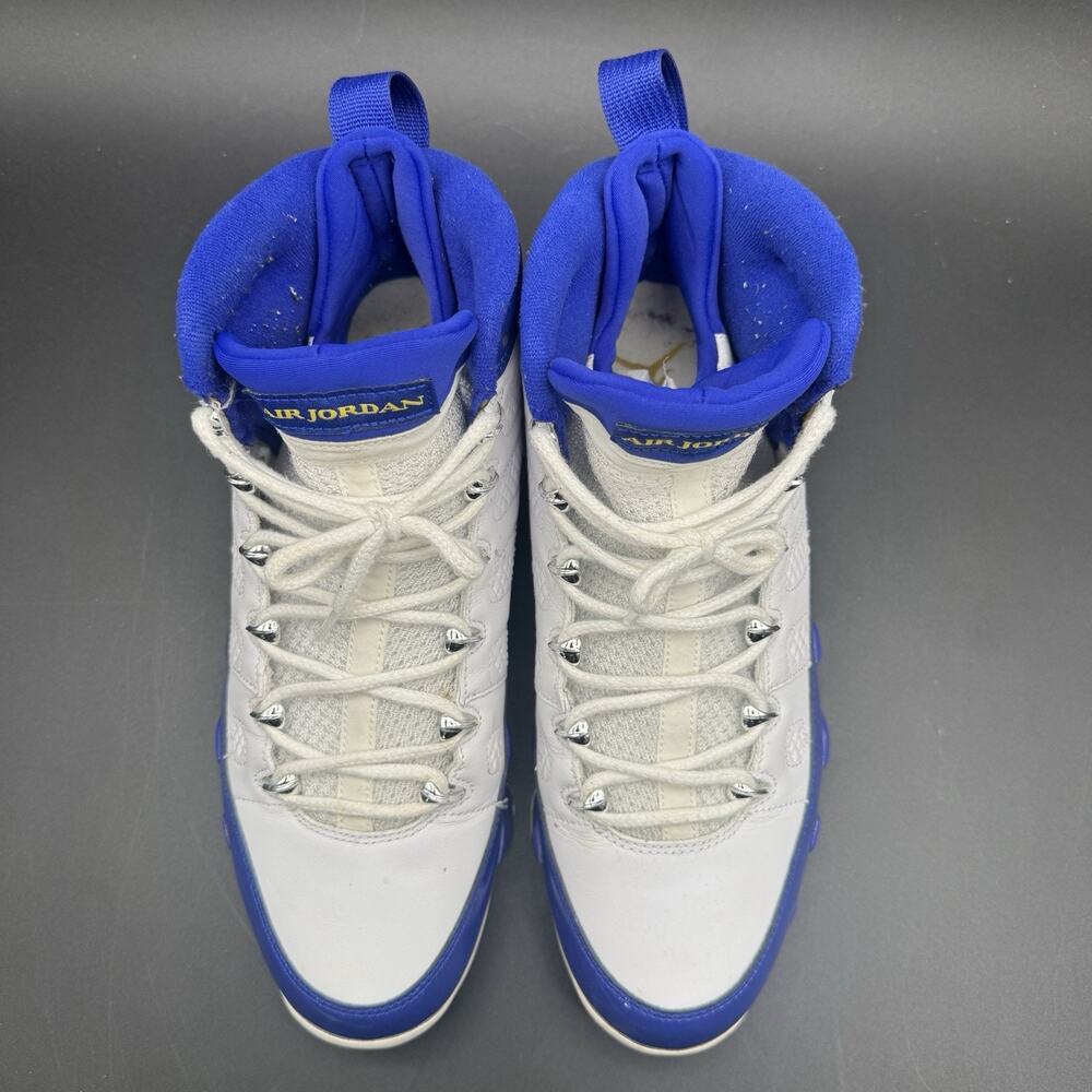Size 11 - Air Jordan 9 Retro Kobe Blue White Yellow Leather (302370-121) - Picture 6 of 10